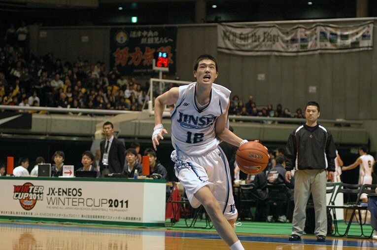 高校時代の渡邊雄太 ／ photograph by Miho Aoki