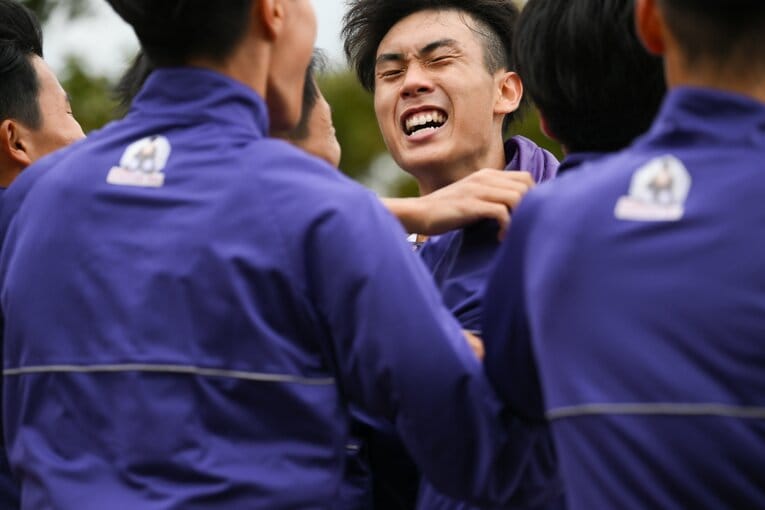 最終区間6区でゴールする鈴木　©Nanae Suzuki