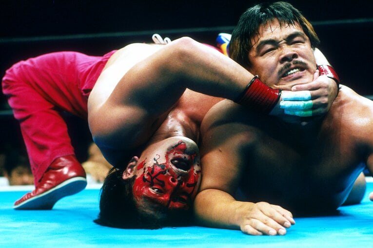 ムタのステータスを押し上げた90年9月の馳浩戦　©Essei Hara