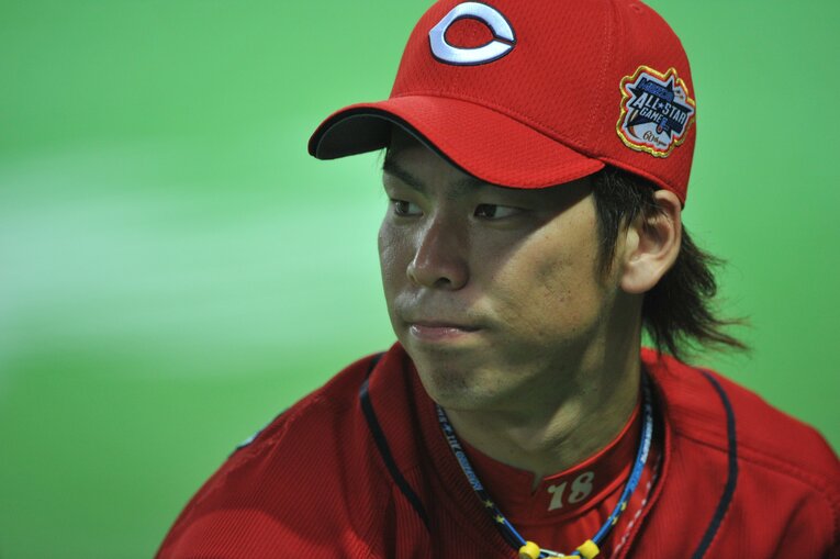 カープ時代の前田健太 ©BUNGEISHUNJU
