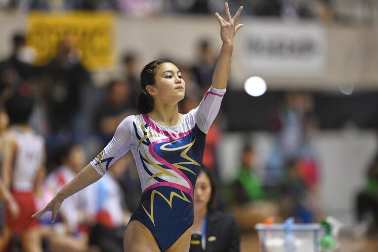 リオ五輪前年の2015年には、高1にしてインターハイの個人総合で優勝するなど次世代のホープだった土橋さん　 ©JIJI PRESS