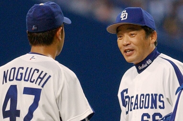 落合博満の中日監督時代にプレーした野口茂樹 ／ photograph by JIJI PRESS