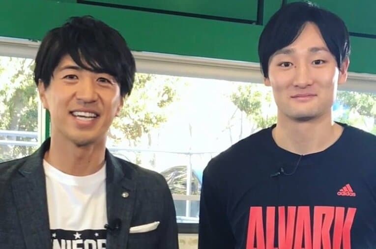 田中大貴アナ（左）と田中大貴 ／ photograph by Daiki Tanaka