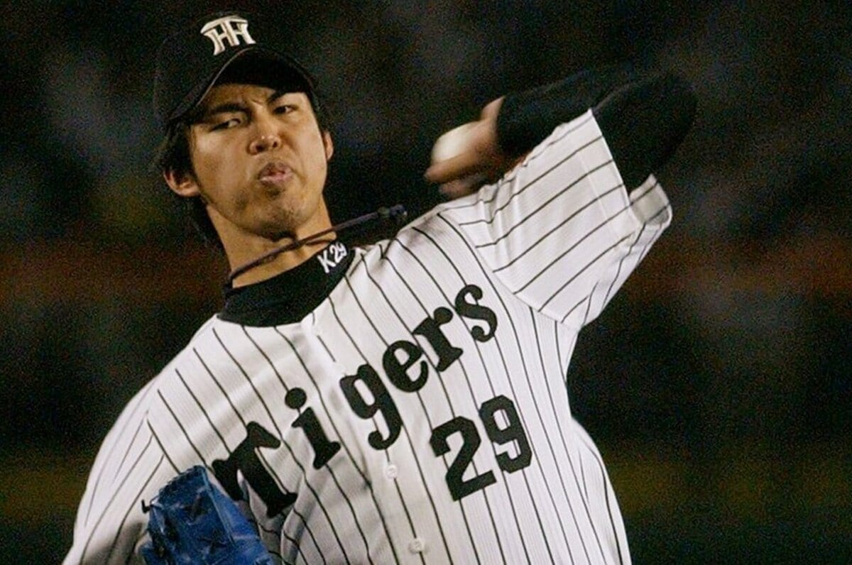 未使用】阪神タイガース 井川慶 2003 優勝ナンバージャージ