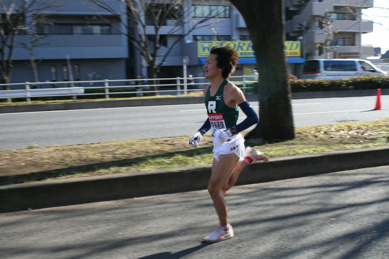 中村さんは仲間たちの思い、そして立教大OBの思いを背負って9区を力走した（中村嘉孝さん提供）