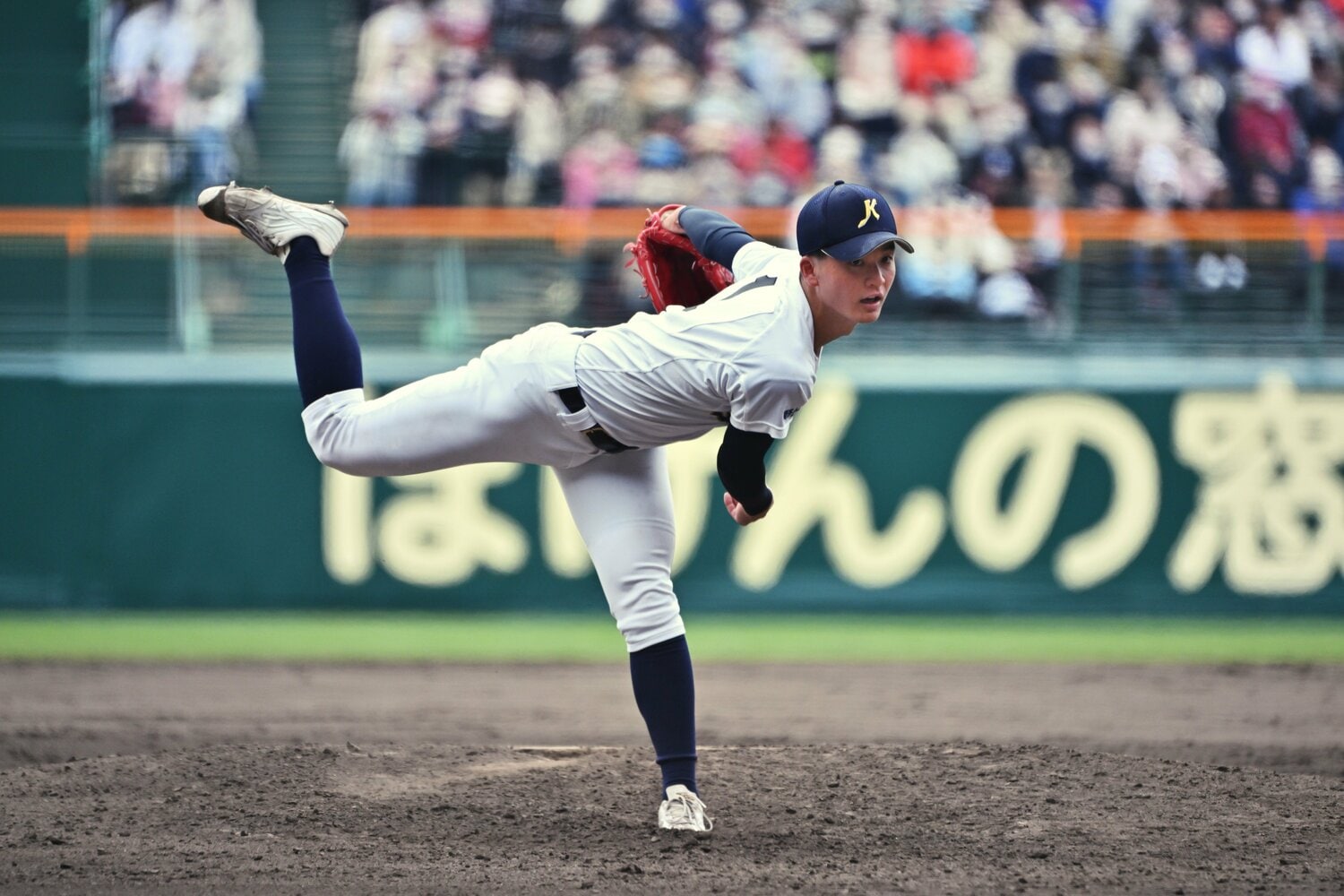 金光大阪のエース・古川温生。チームはセンバツ8強に進出した ©Hideki Sugiyama