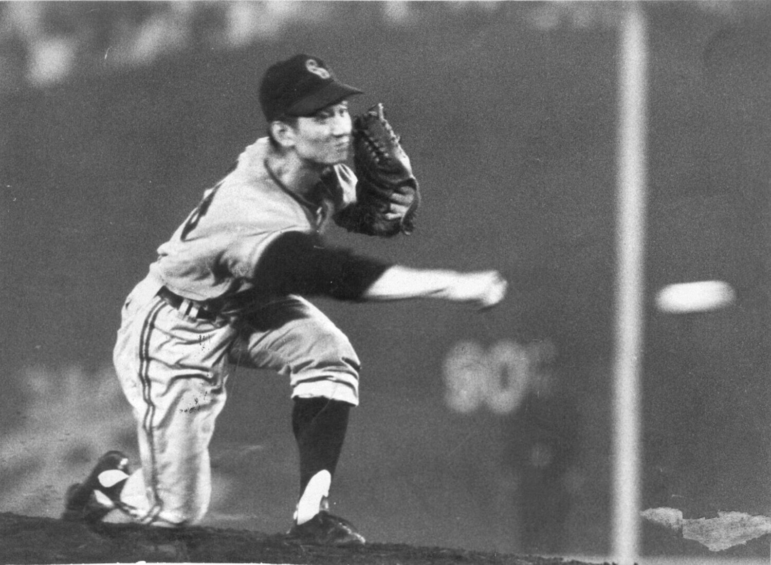 小川健太郎。王貞治に背面投法を試みた右腕。沢村賞受賞者でもあった ©Sankei Shimbun