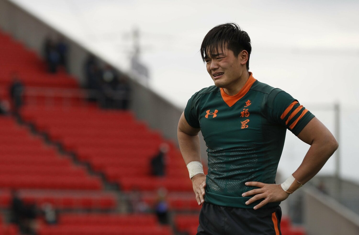 高校最後の花園では準決勝で桐蔭学園高に敗戦。試合後、廣瀬は悔し涙を流した（2020年1月）©︎KYODO