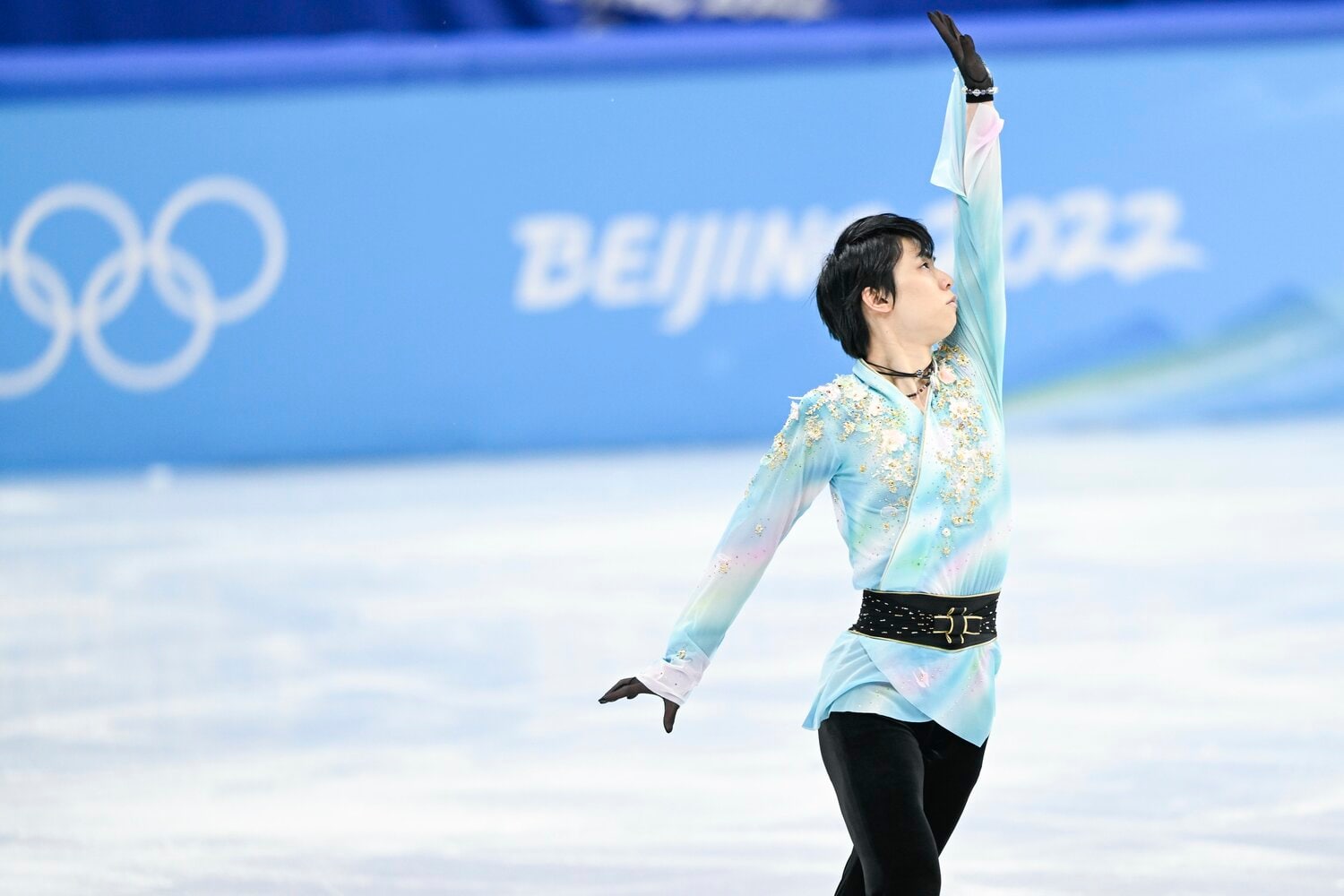 初めて4アクセルに認定された羽生結弦の北京五輪フリーの演技 ©Asami Enomoto/JMPA