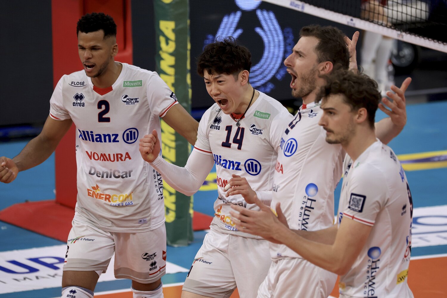 チームの顔としてプレーする石川祐希 ©︎)Giuseppe Cottini/Getty Images