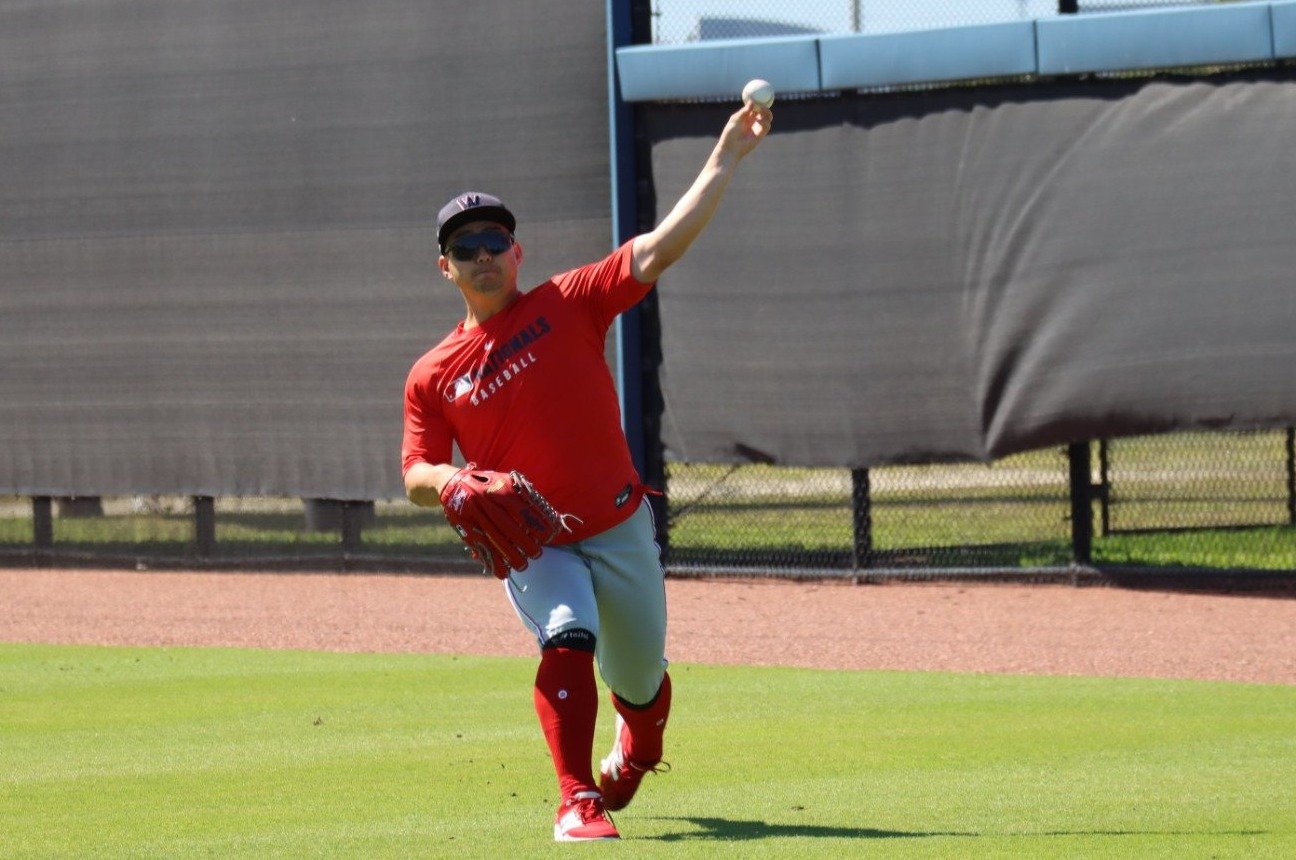 調整する小笠原　©Yuki Yamada