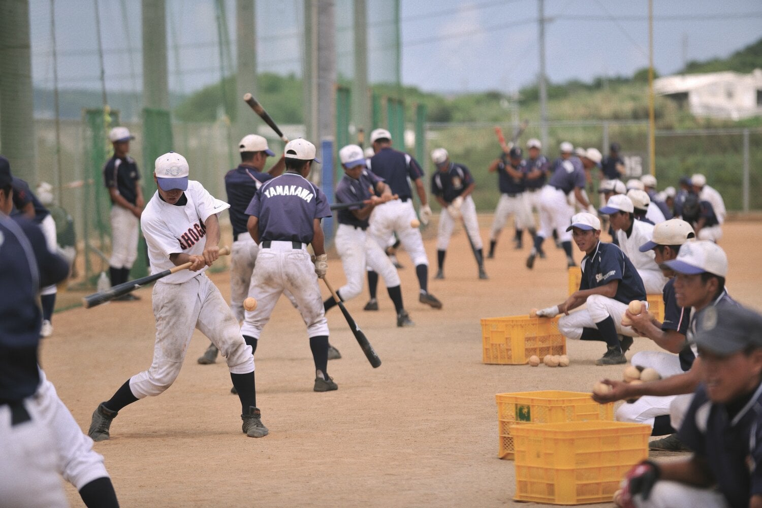 沖縄尚学の練習風景（2009年撮影）©︎Takuya Sugiyama
