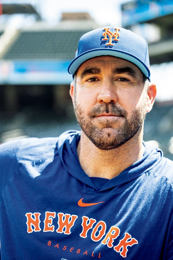 ジャスティン・バーランダー　1983年2月20日、米バージニア州生まれ。'04年タイガース入団。'06年新人王、'11年MVPと初のサイ・ヤング賞に輝く。'17年アストロズに移籍し、同年と'22年のワールドシリーズ優勝に貢献。'19年と'22年サイ・ヤング賞受賞。今季からメッツでプレー。195cm、102kg　©Nanae Suzuki