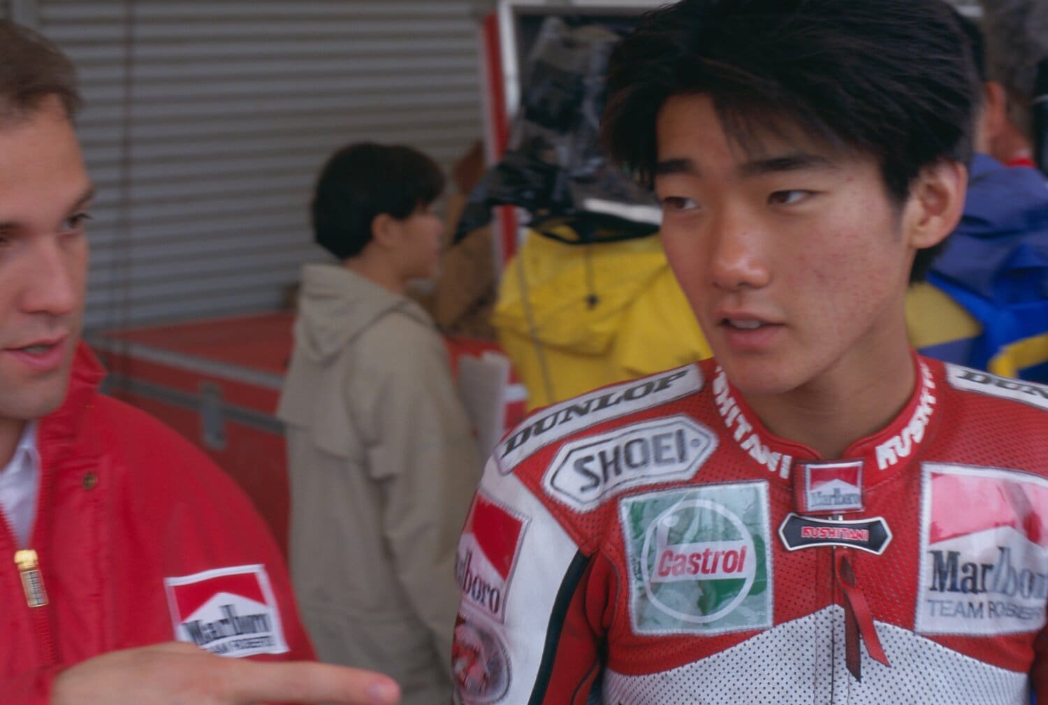 日本GPでのデビューから15戦目で初表彰台3位に立った　©Masato Daito