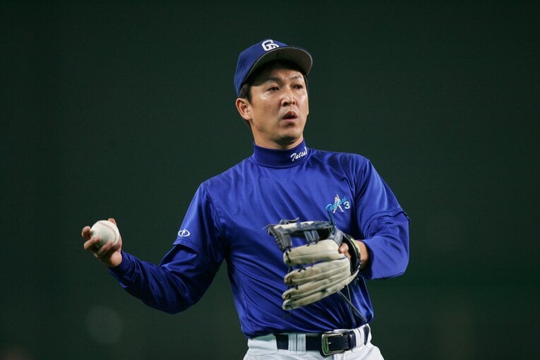 現役時代の立浪　©Sports Graphic Number