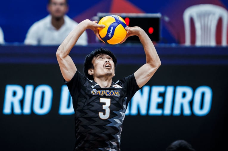 深津旭弘（VNLキューバ戦）©︎Volleyball World