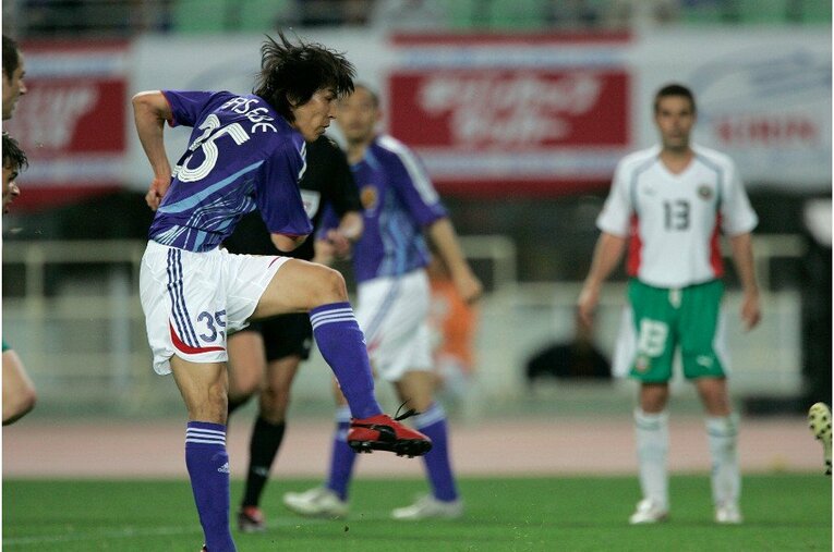 【長谷部誠の輝かしいキャリア】ジーコジャパン時の長谷部  ©Takuya Sugiyama