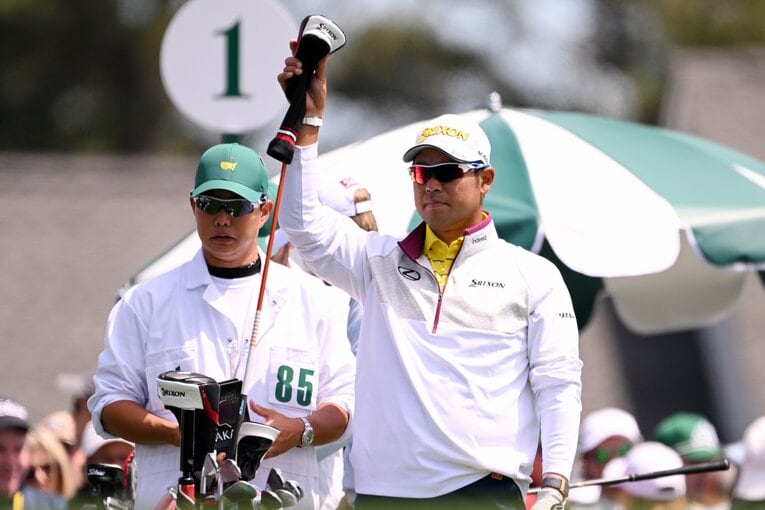 首や手首に不安を抱えたままオーガスタにやってきた松山英樹　©︎Getty Images
