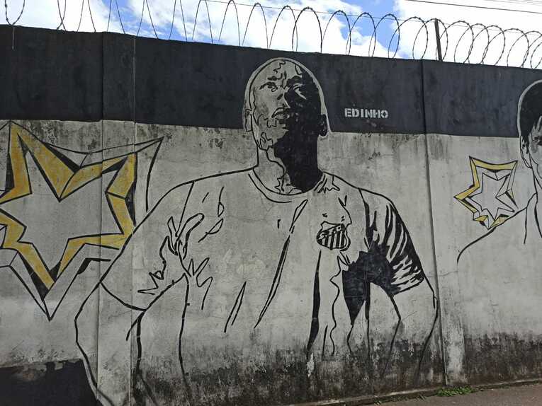 ペレの息子で、サントスで短期間ながらGKとしてプレーしたエジーニョ ©Hiroaki Sawada