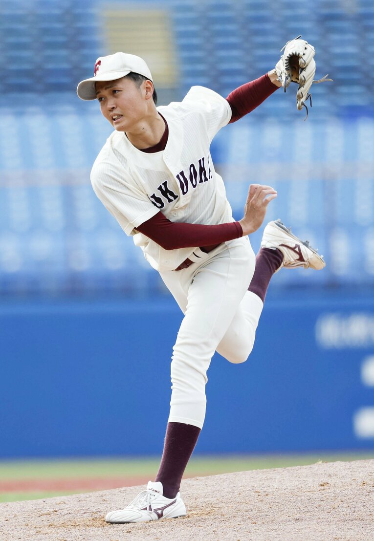 【投手編】7位 村上幸人（福岡大〔九産大九州高〕・178cm75kg・右投右打）　©KYODO