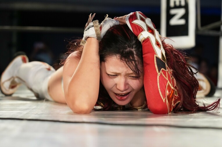 初戦を落とした林下詩美　©Essei Hara