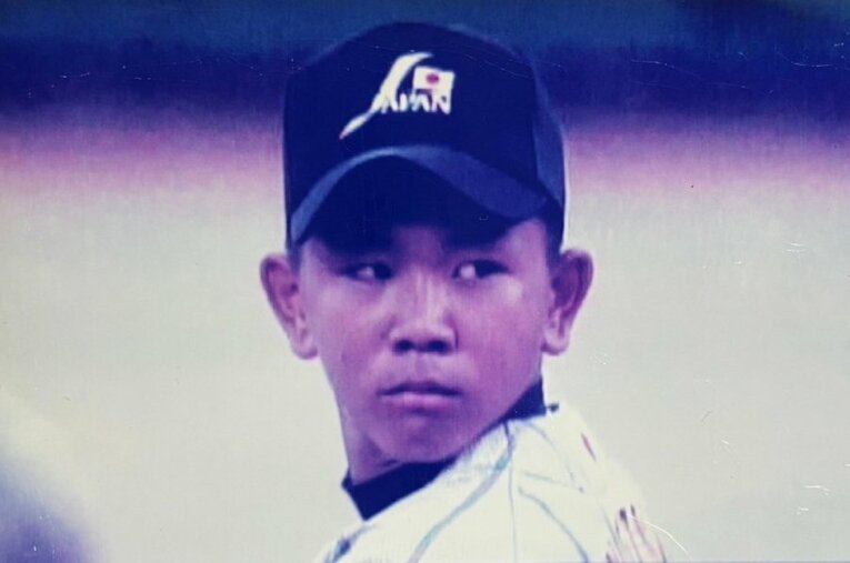 大谷世代の中学日本代表でエースだった横塚博亮さん ／ photograph by Hiroaki Yokotsuka