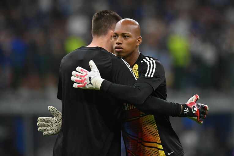 CLインテル戦でベンチ入りした小久保。現状の主戦場はベンフィカBとなっている　©Getty Images