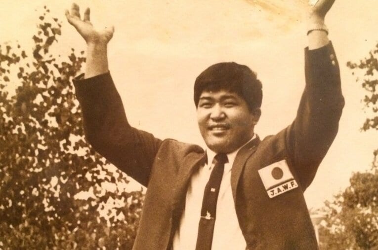 1964年の東京五輪にレスリング代表として出場したマサ斎藤。当時はまだ大学生だった ／ photograph by 斎藤倫子さん（奥様）提供