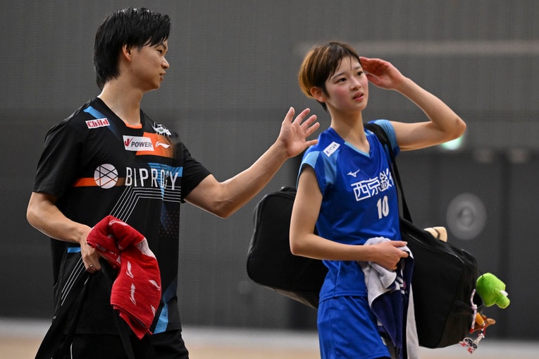 田口との新ペアでも、渡辺はコミュニケーションを重視していると語る　©Getty Images