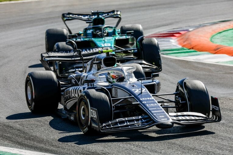 14位でフィニッシュしたイタリアGPでの角田裕毅の走り　©Getty Images / Red Bull Content Pool