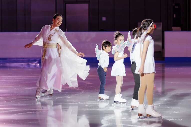 「MAO RINK」オープニングイベントに登場した浅田真央　©Kiichi Matsumoto