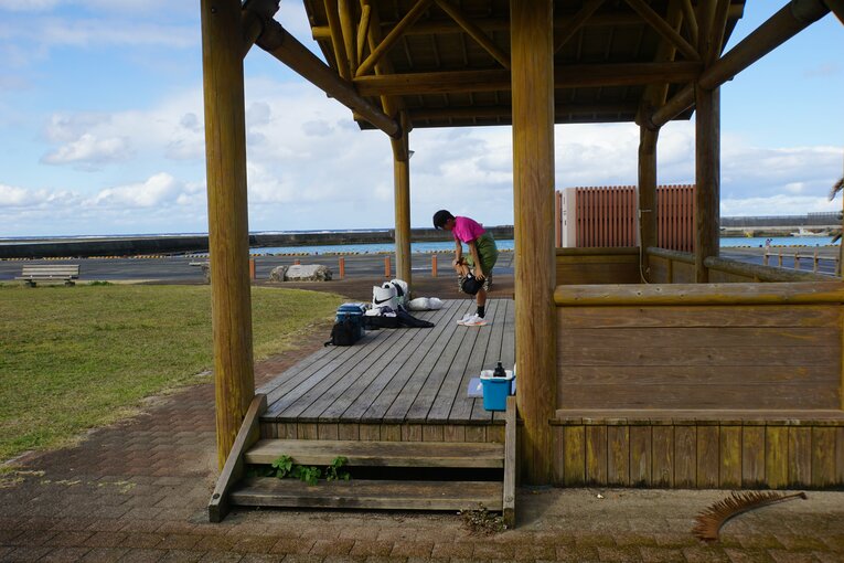 【1月の鹿児島合宿の様子…吉居大和＆徳之島ののカット集】©Number Web