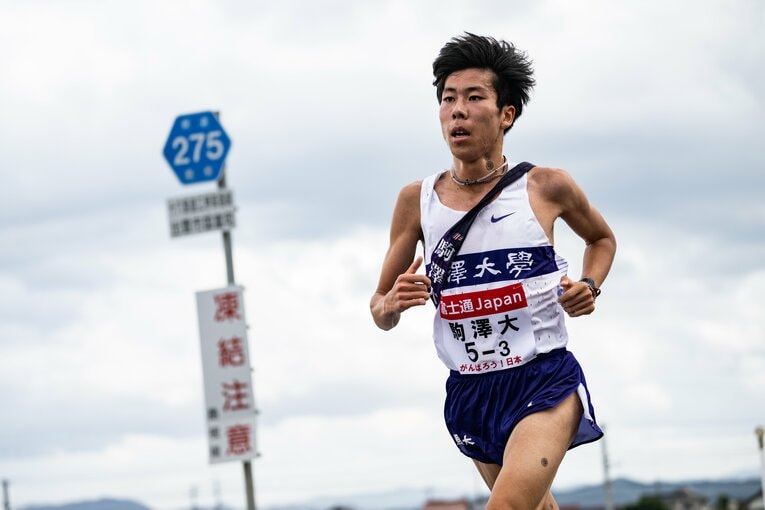 3区を走った田澤　©Nanae Suzuki