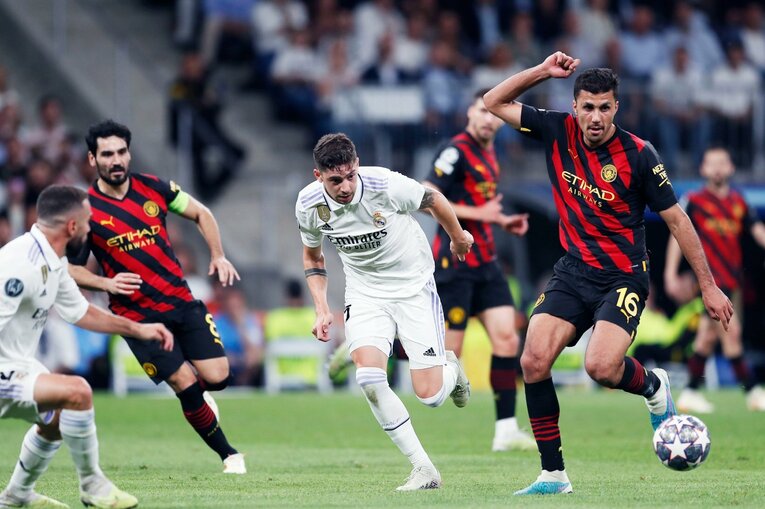 CLマドリーvsマンCでカメラマンが見た“世界の超一流”ビニシウスとデブライネ超絶弾、モドリッチの頭脳、グリーリッシュの筋肉美…(33)