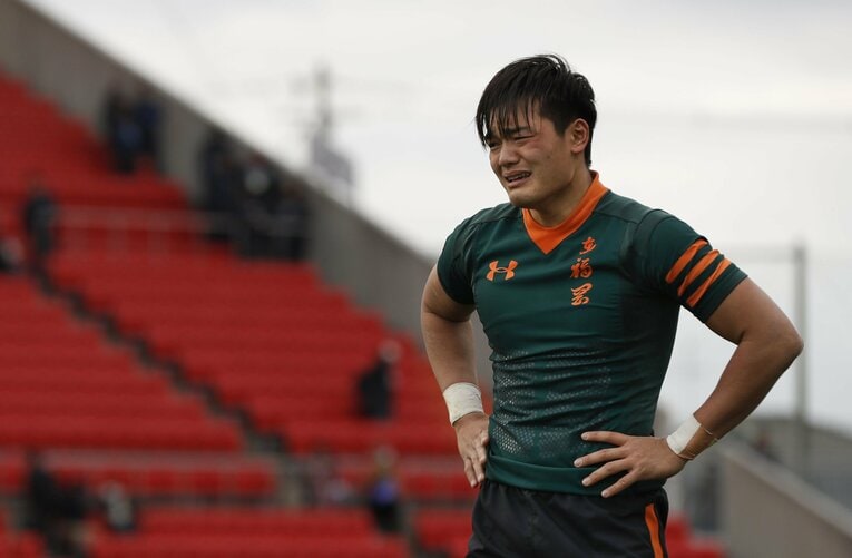 高校最後の花園では準決勝で桐蔭学園高に敗戦。試合後、廣瀬は悔し涙を流した（2020年1月）©︎KYODO