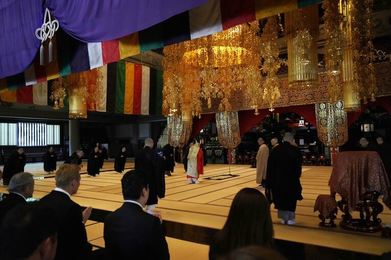 9月12日、横浜・鶴見の總持寺で行われたアントニオ猪木一周忌法要