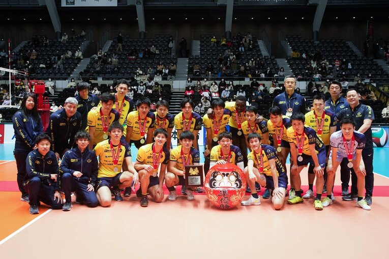 天皇杯で準優勝した堺ブレイザーズ　©︎JVA