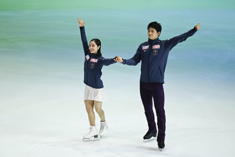 日本を代表し、そして世界でも戦えるペアになった2人を「優勝候補」という重圧が襲っていた　©Asami Enomoto