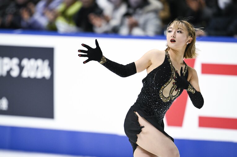 全日本選手権フリーの演技　©︎Asami Enomoto