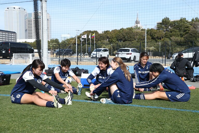 第1戦の会場が決まらないまま、合宿がスタート　©︎JFA