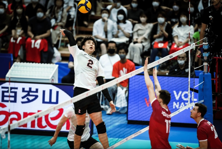 ネーションズリーグ・カナダ戦　©︎FIVB