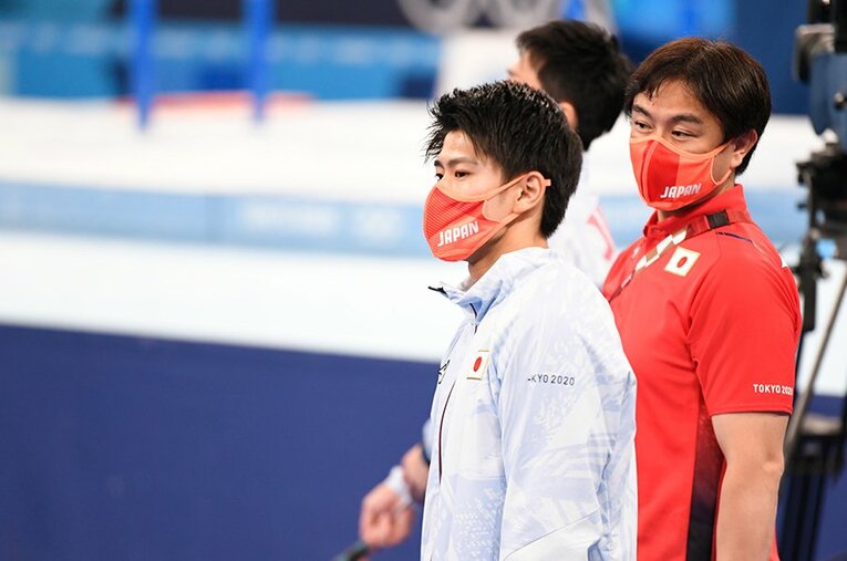 体操男子個人総合で金メダルを獲得した橋本大輝のもとには、誹謗中傷の声が届いたという ／ photograph by Asami Enomoto／JMPA