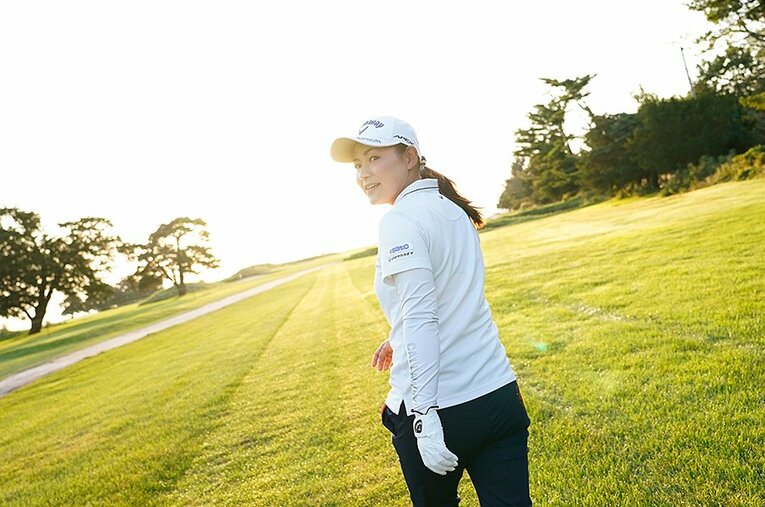 ショップライトLPGAクラシックにて（2021年10月）　©Shizuka Minami