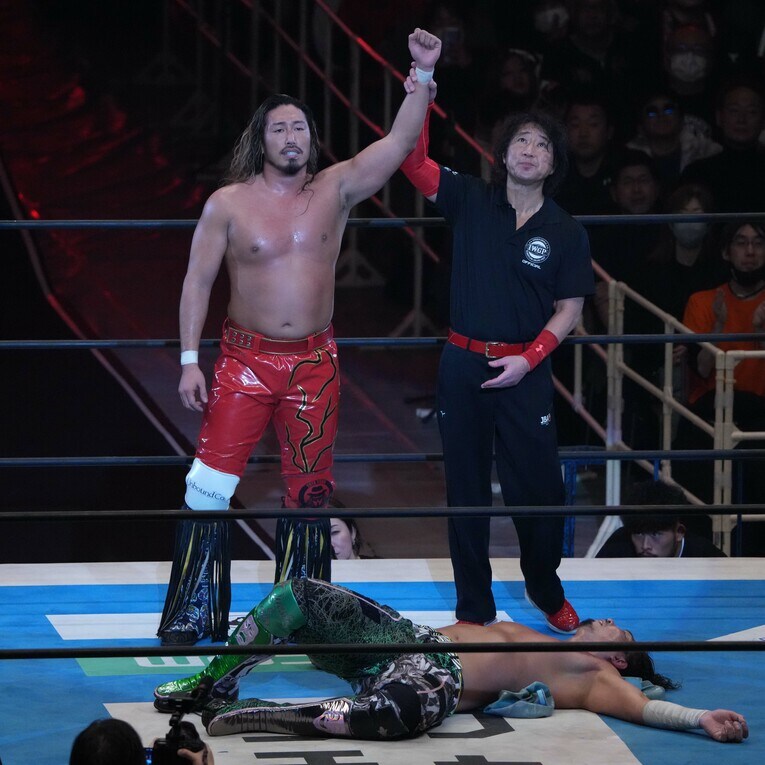 ジェイク・リーを破った辻陽太　©Essei Hara