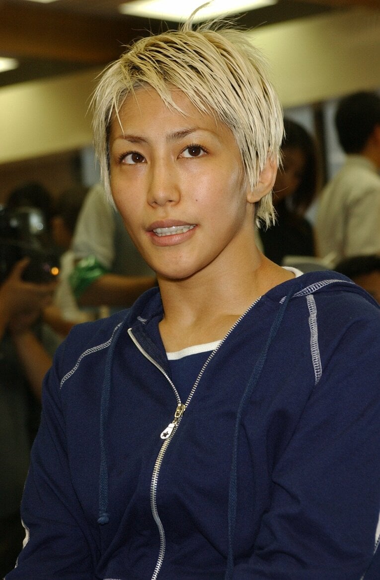 レスリング選手時代の山本美憂（当時28歳） ©JIJI PRESS