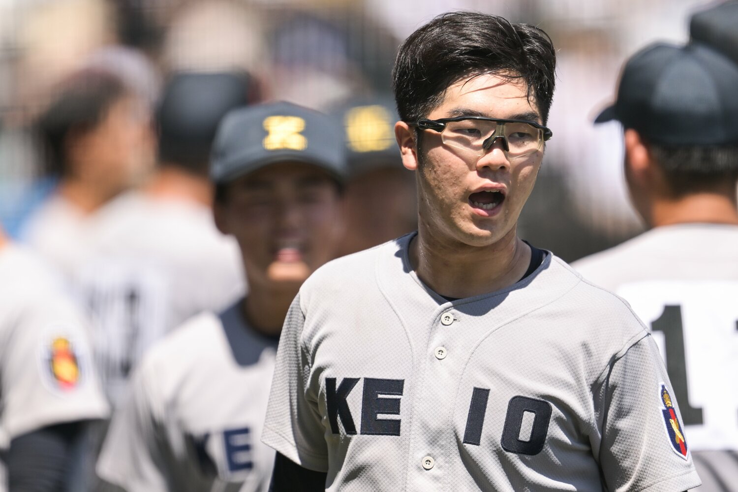 広陵戦5打点の延末藍太（3年）には、延長10回ダメ押し打の前に森林監督は「声をかけなかった」という　©Nanae Suzuki