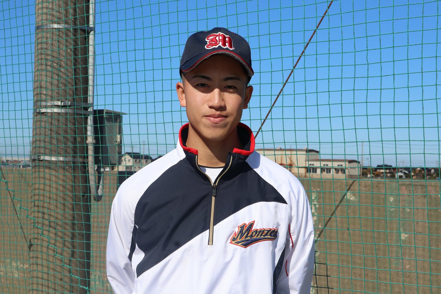 ソフトバンクから育成13位指名を受けた門前高の塩士。野球は中学からで、しかも軟式出身だ　©Fumi Sawai