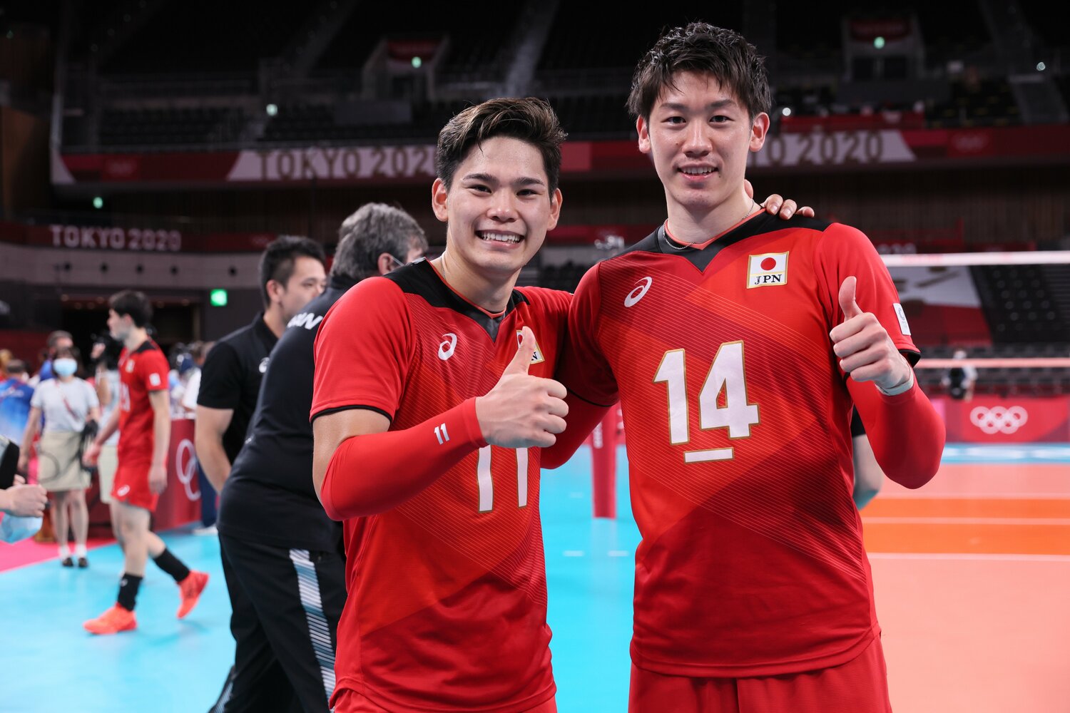 東京五輪でチームを牽引した石川祐希と西田有志©︎JMPA