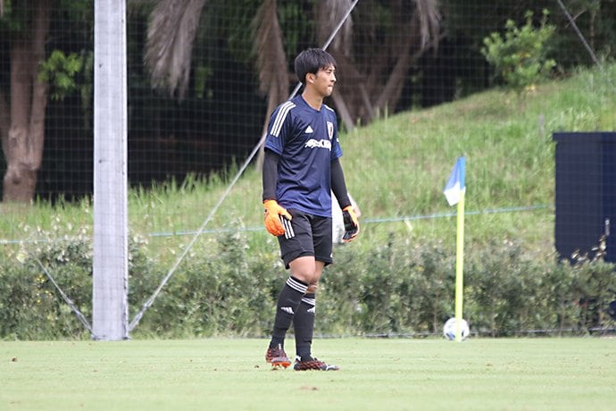 ベガルタ仙台で出場機会を増やしている小畑裕馬。U-19日本代表候補合宿にも参加している　©Takahito Ando