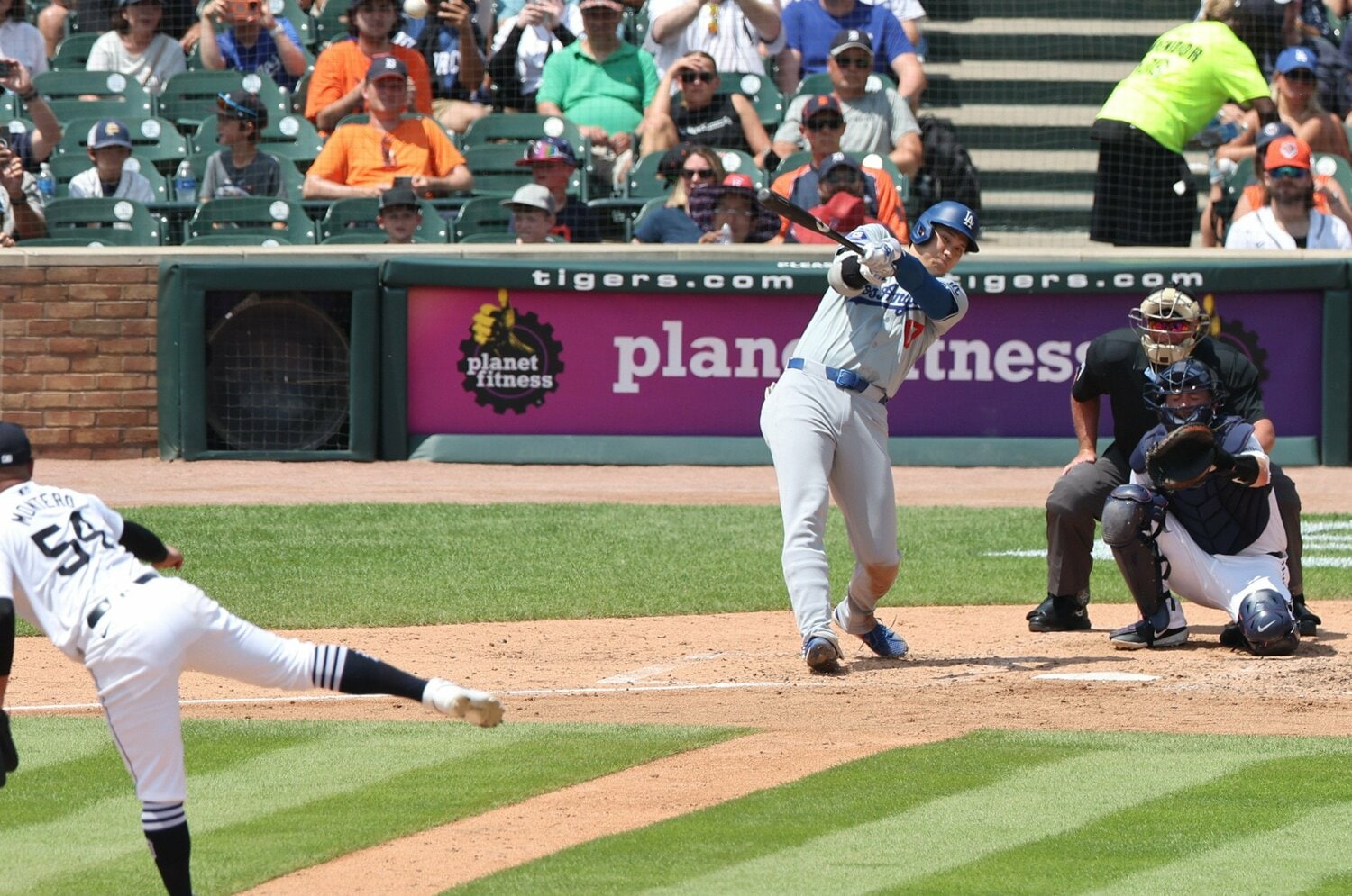 大谷のメジャー通算200号本塁打 ©JIJI PRESS